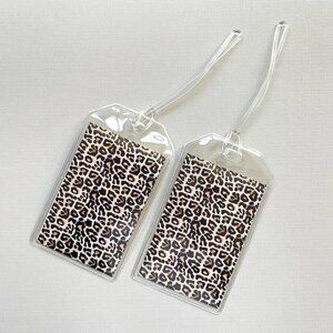 Leopard Print Luggage Tags, Set of 2